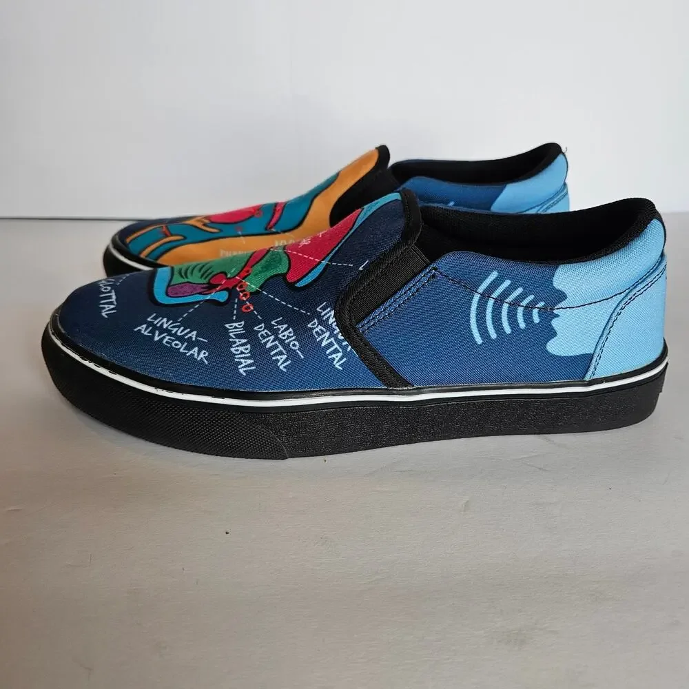 Groove Bags Speech Therapy Vocal Tracts Slip On Sneaker Women's 10 Men's 8